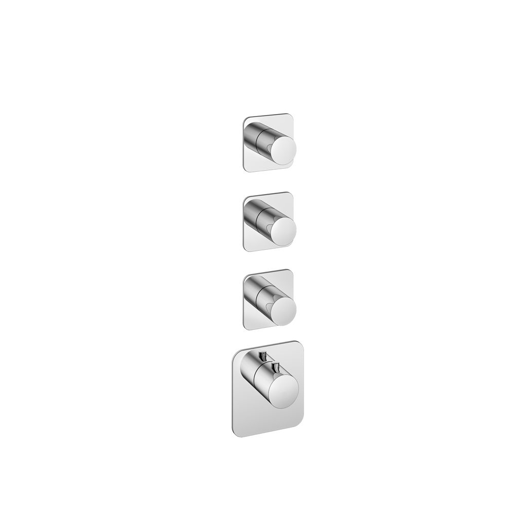 Hotbath Gal Afbouwdeel - Highflow Thermostaat Met 3 Stopkranen Chroom