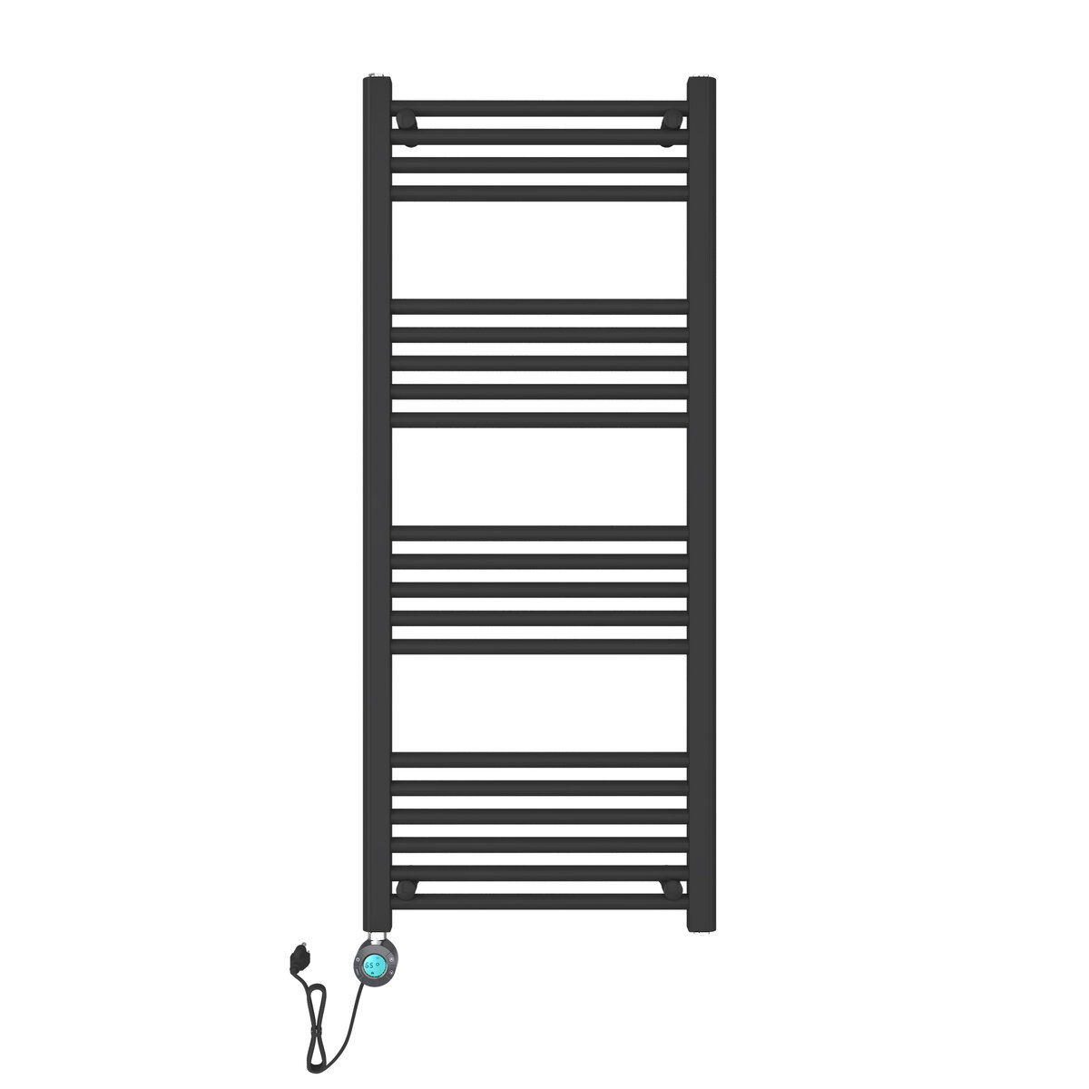 Belrad Handdoek Radiator Electrisch Op 220v Mat Zwart 27 Bar 1800x550 - 900w