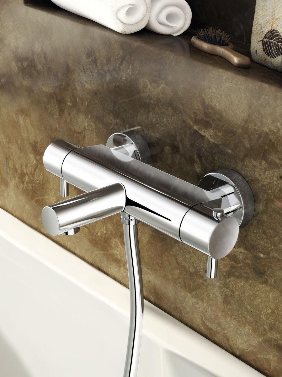 Hotbath Buddy Opbouw Thermostatische Badkraan Chroom