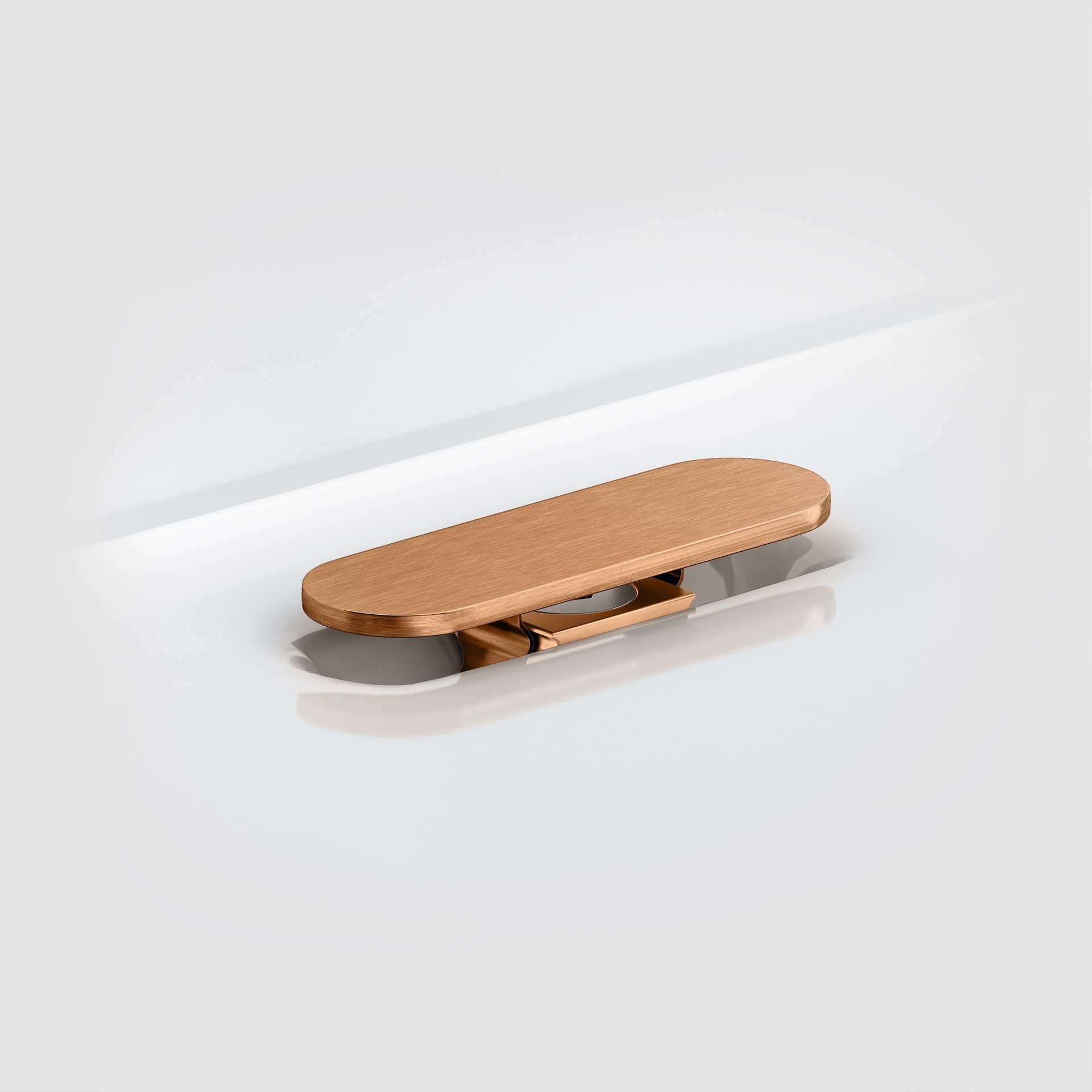 Clou (New) Flush/First Afvoerplug en Sifon Aansluiting 8x6.5 cm Geborsteld Brons PVD