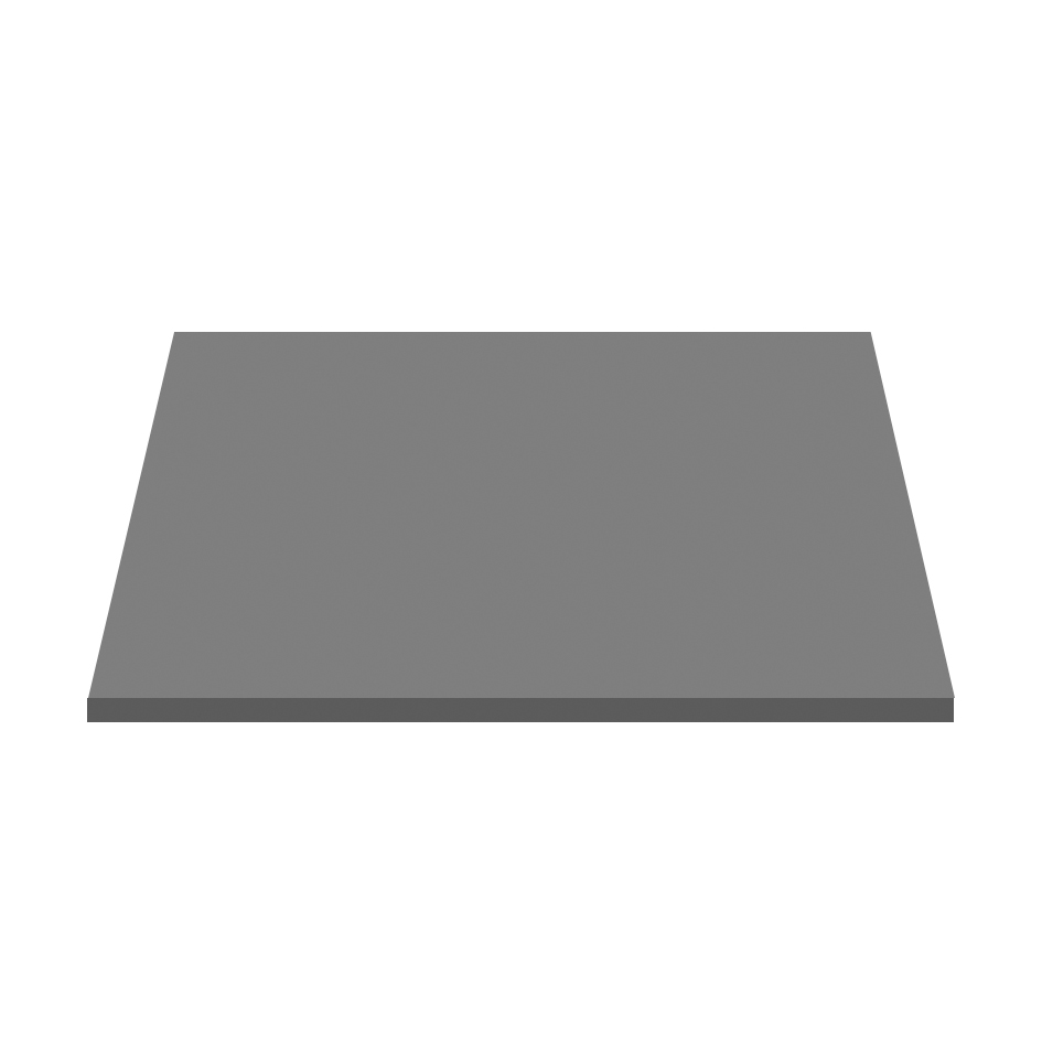 Aloni Wastafeltablet Hout 60cm Mat Grijs