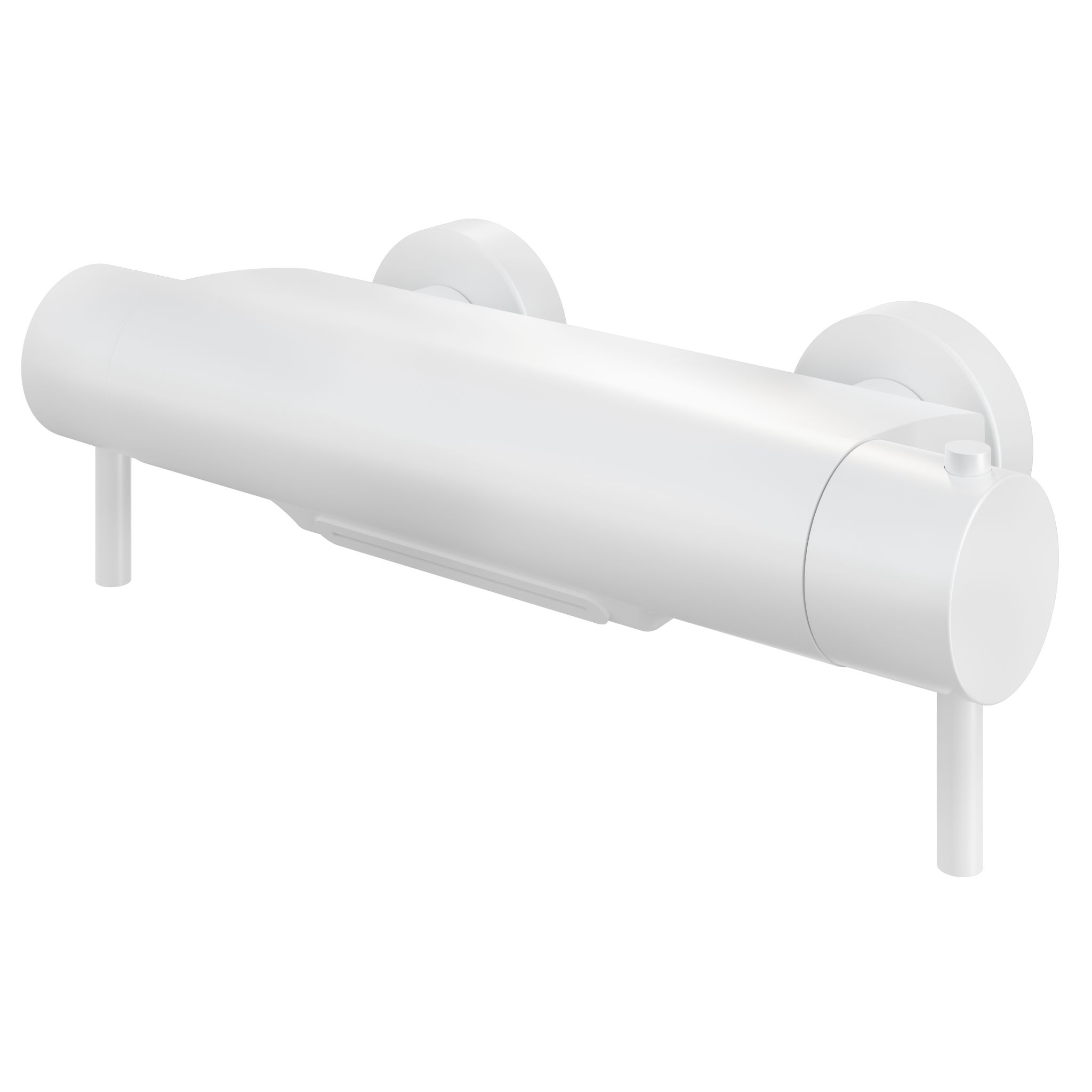 Hotbath Buddy Opbouw Badthermostaatkraan Met Watervaluitloop Mat Wit