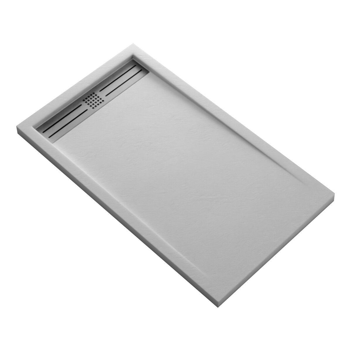 Creavit Aloni Elite Flat Composietsteen Douchebak Wit 120x90x3cm