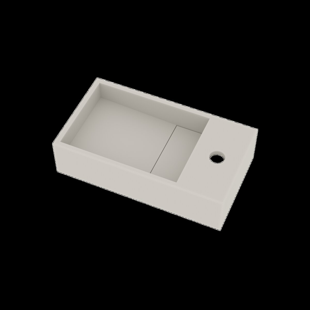 Ideavit Fontein Solidcube 40x22x10 cm Solid Surface Mat Wit