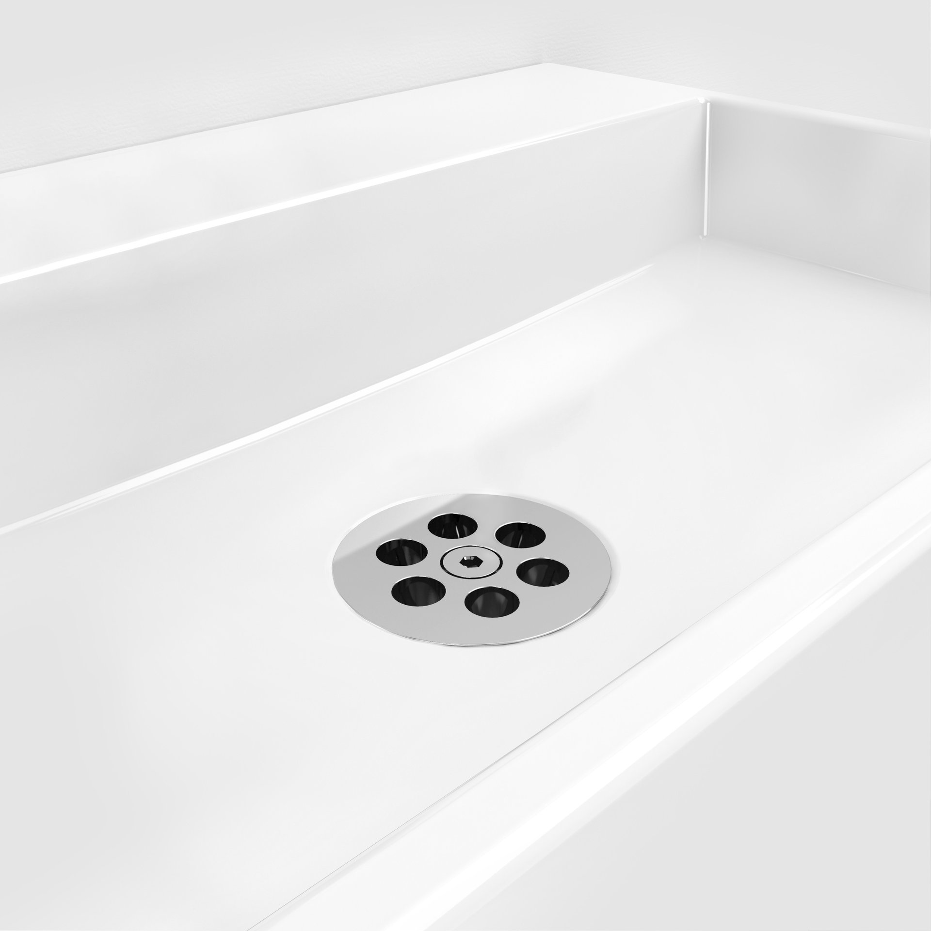Clou Mini Wash Me Afvoerplug voor Siliconen Waterstop 8x5.5 cm Chroom