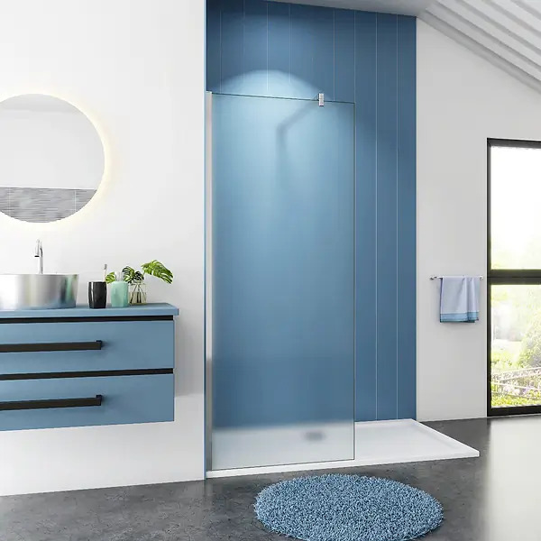 Inloopdouche White Dahlia (100x200 cm) met Douchebak Daisy Wit (160x90 cm) - 10mm Gesaniteerd Glas - Chroom