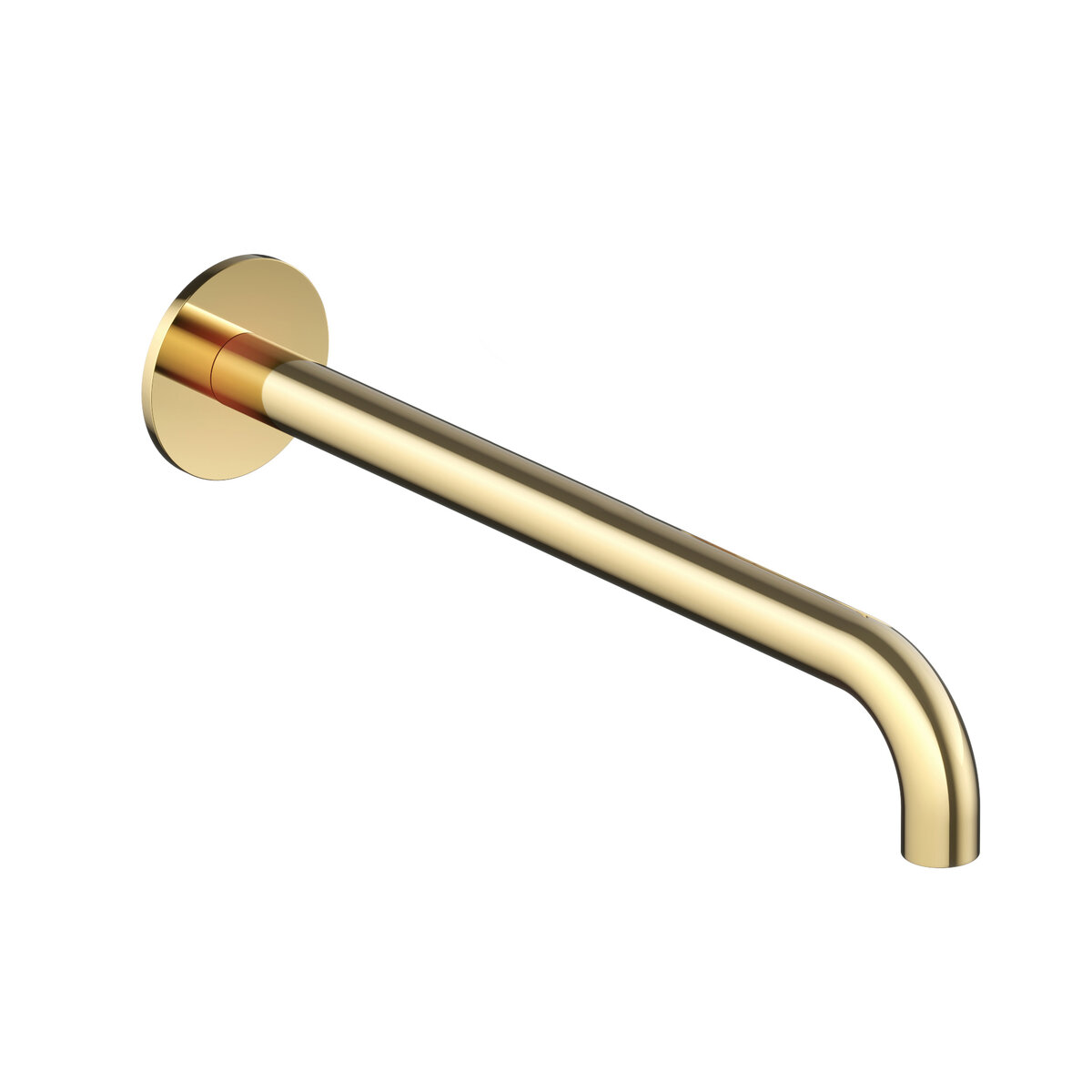 Hotbath Cobber Afbouwdeel - Inbouw Wastafelmengkraan Met 25cm Uitloop Gepolijst Messing - Living Colours