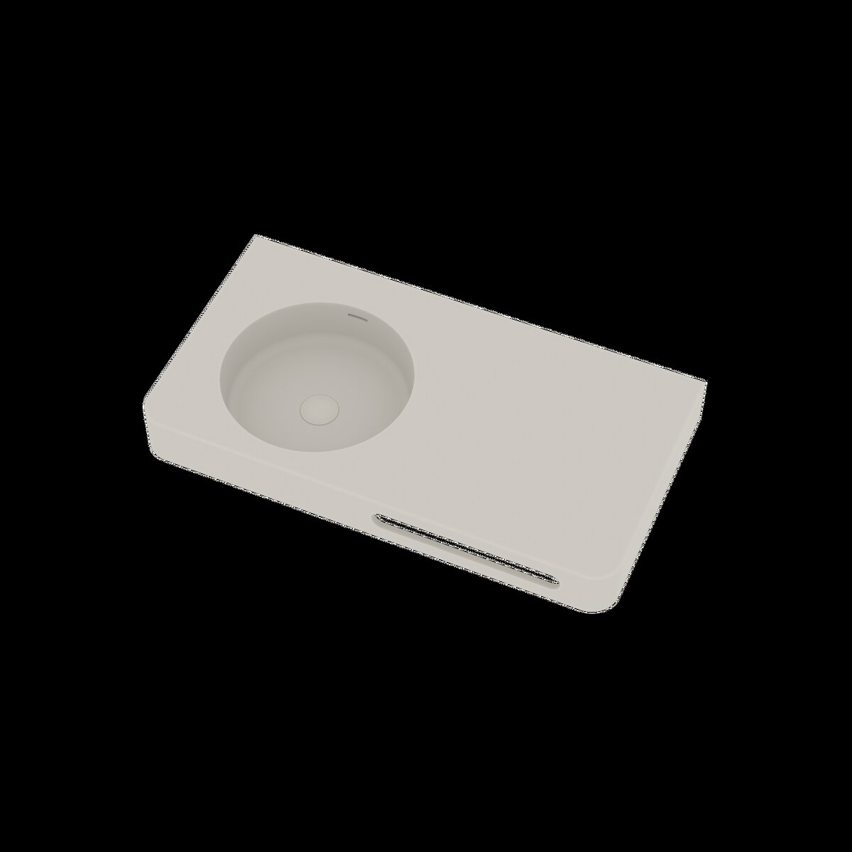 Ideavit Fontein Solidbrio 90x48x14 cm Solid Surface Mat Wit