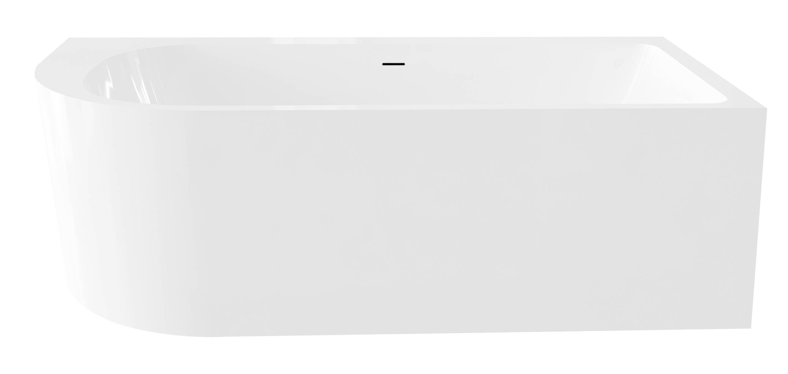 Best-Design Munster-Rechts Half Vrijstaand Hoekbad 180x80x60cm