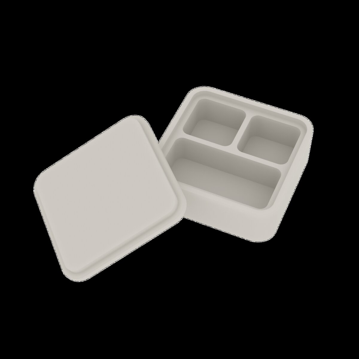 Ideavit Cosmetica Opbergdoos Solidcase 14x14x5.7 cm Solid Surface Mat Wit