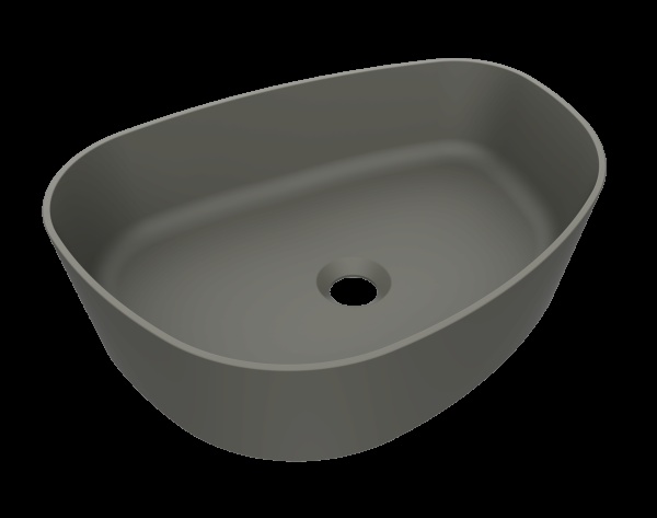 Arcqua Rocker Opbouw Waskom Organisch L 50x38 Mat Beton