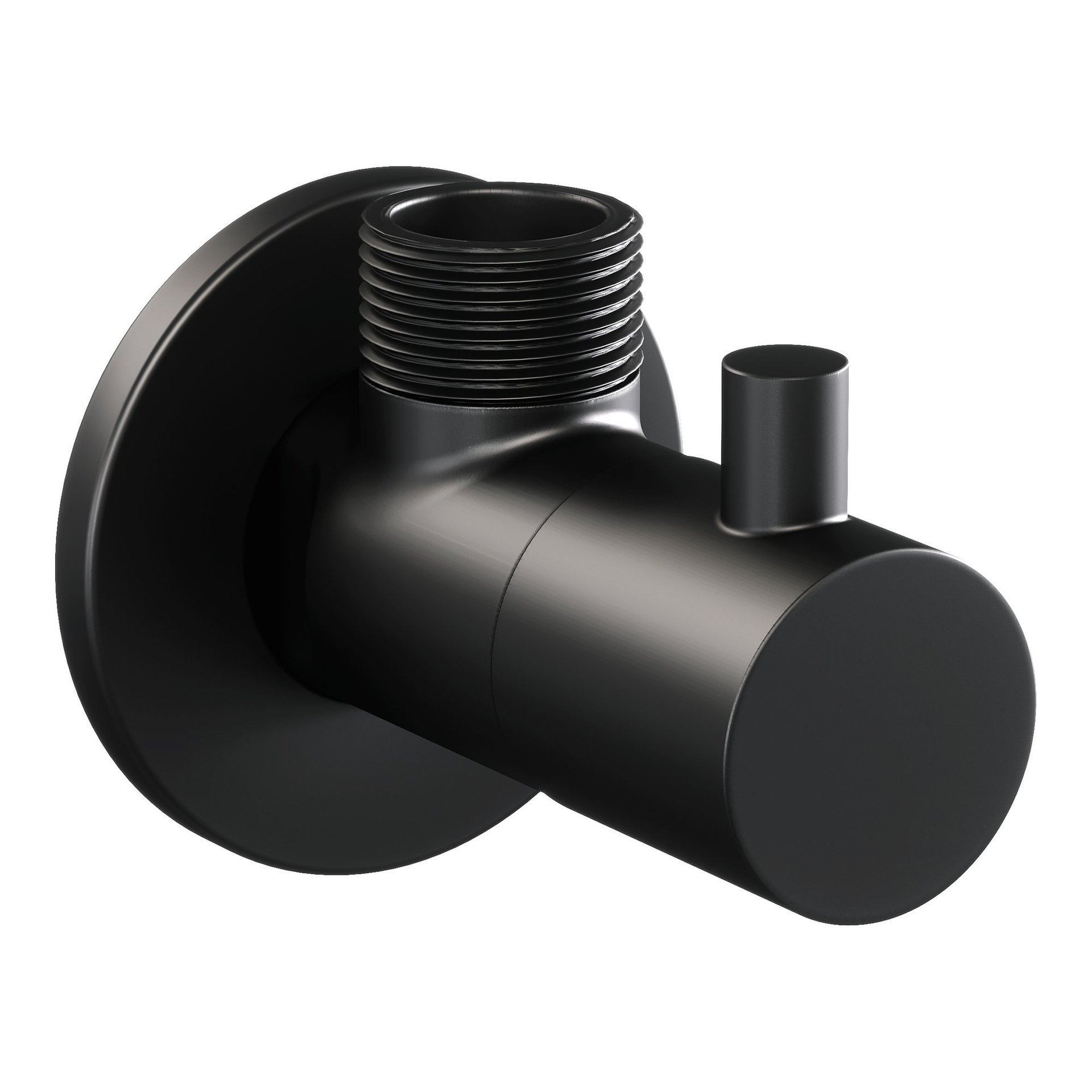 BRAUER Black Edition hoekstopkraan mat zwart