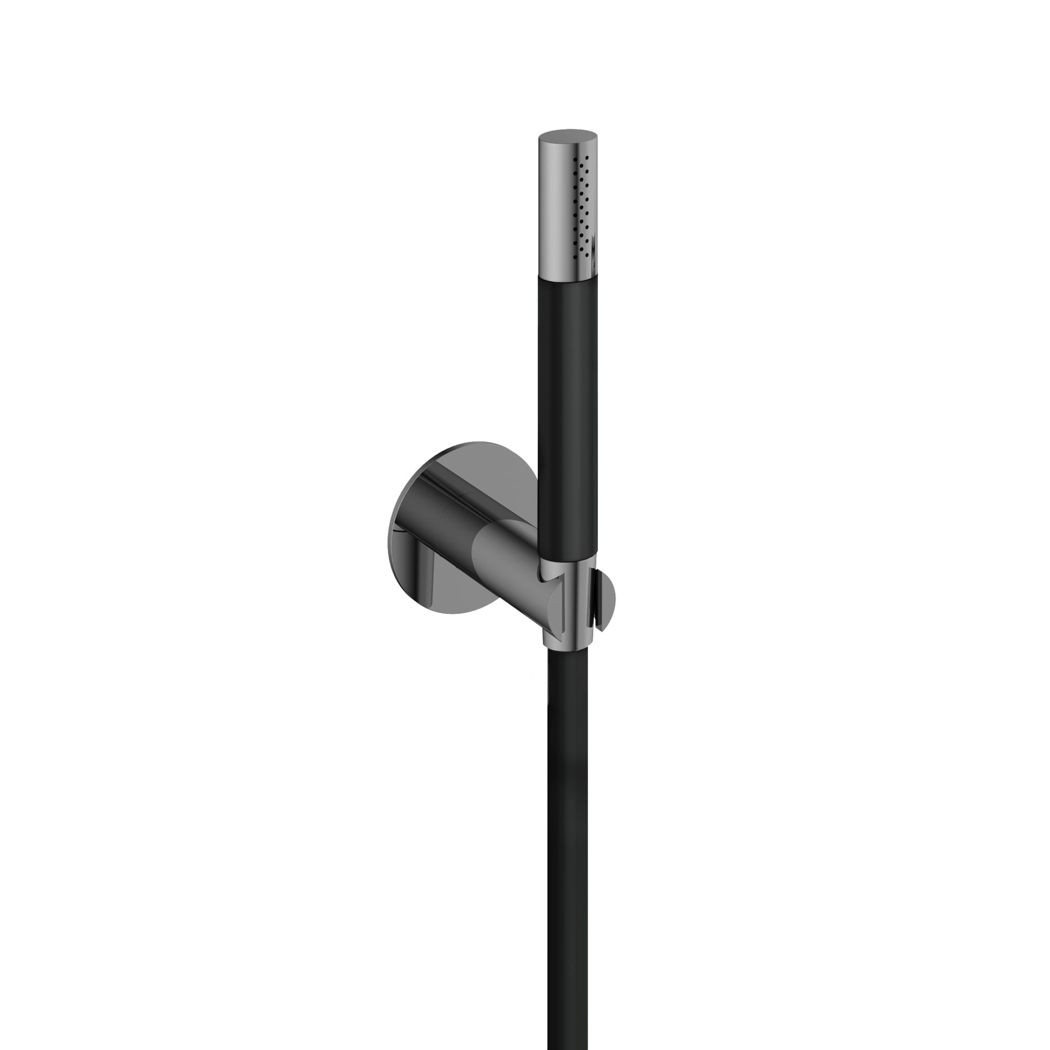 Hotbath Cobber Staafhanddouche Met Wandsteun En Doucheslang 150cm Zwart Chroom