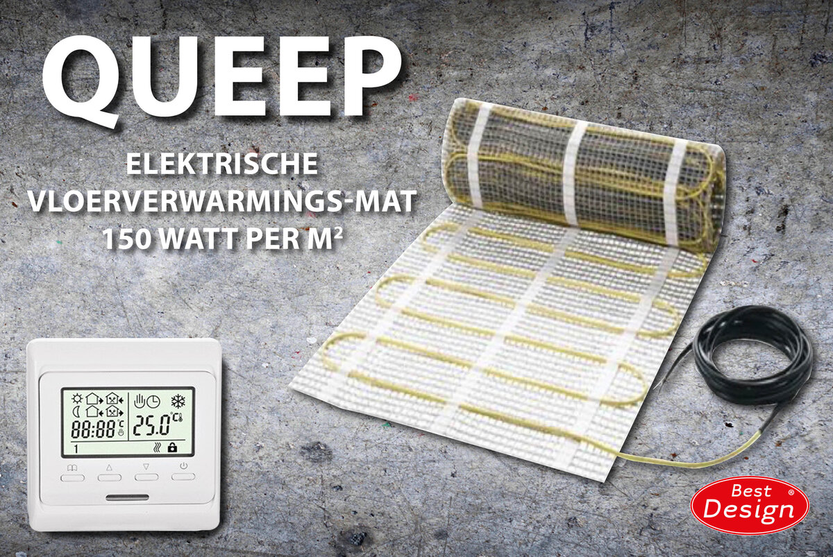 Best-Design Queep elektrische vloerverwarmings-mat 4.0 m2