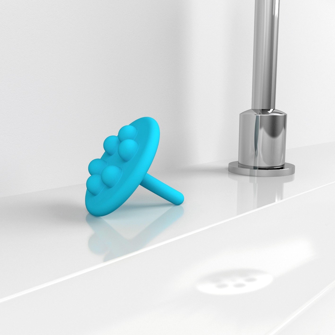Clou Mini Wash Me Siliconen Waterstop 5x5.5 cm Blauw