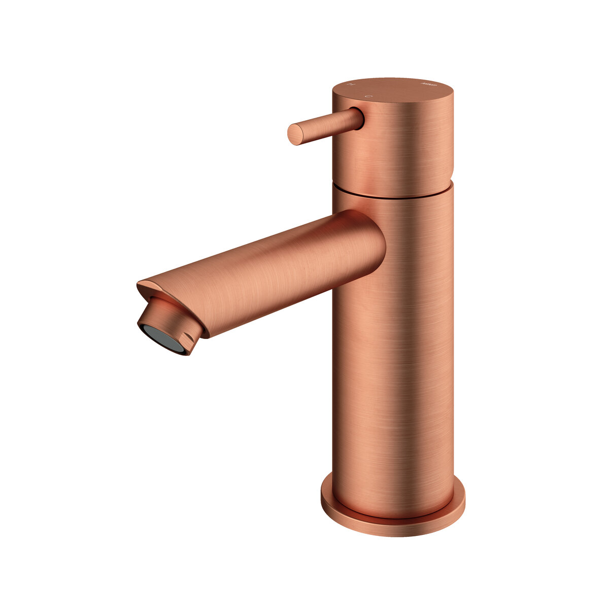 Hotbath Cobber Opbouw Lage Wastafelmengkraan Met Rechte Uitloop Geborsteld Koper - Living Colours