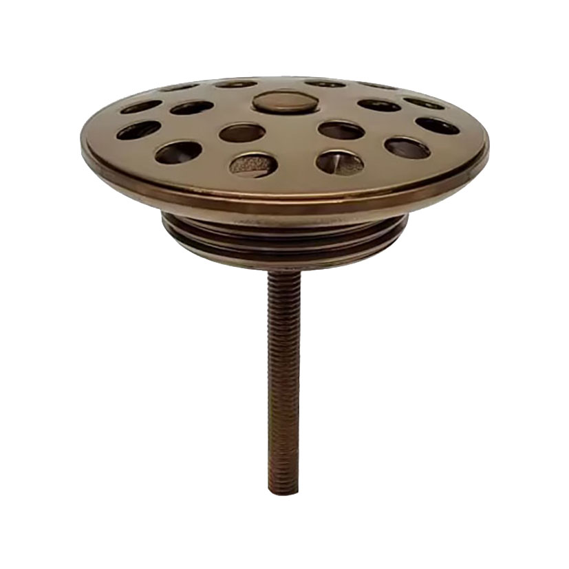 Korv open afvoerplug rooster 5/4'' geborsteld messing