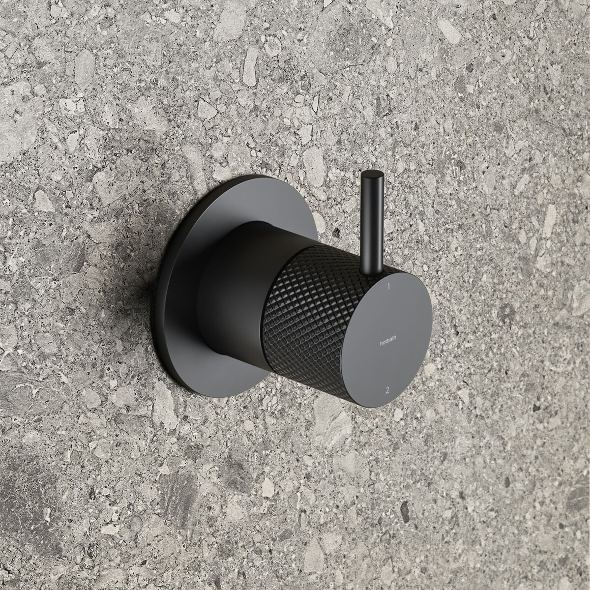 Hotbath Cobber X Opbouw Thermostatische Badmengkraan Mat Zwart