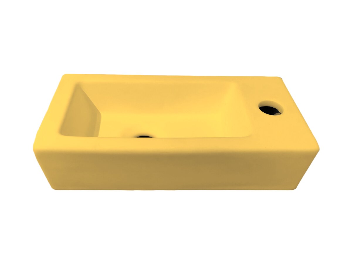 Best-Design "Farnetta" fontein Rechts 37 x 18 x 9 cm mat-geel