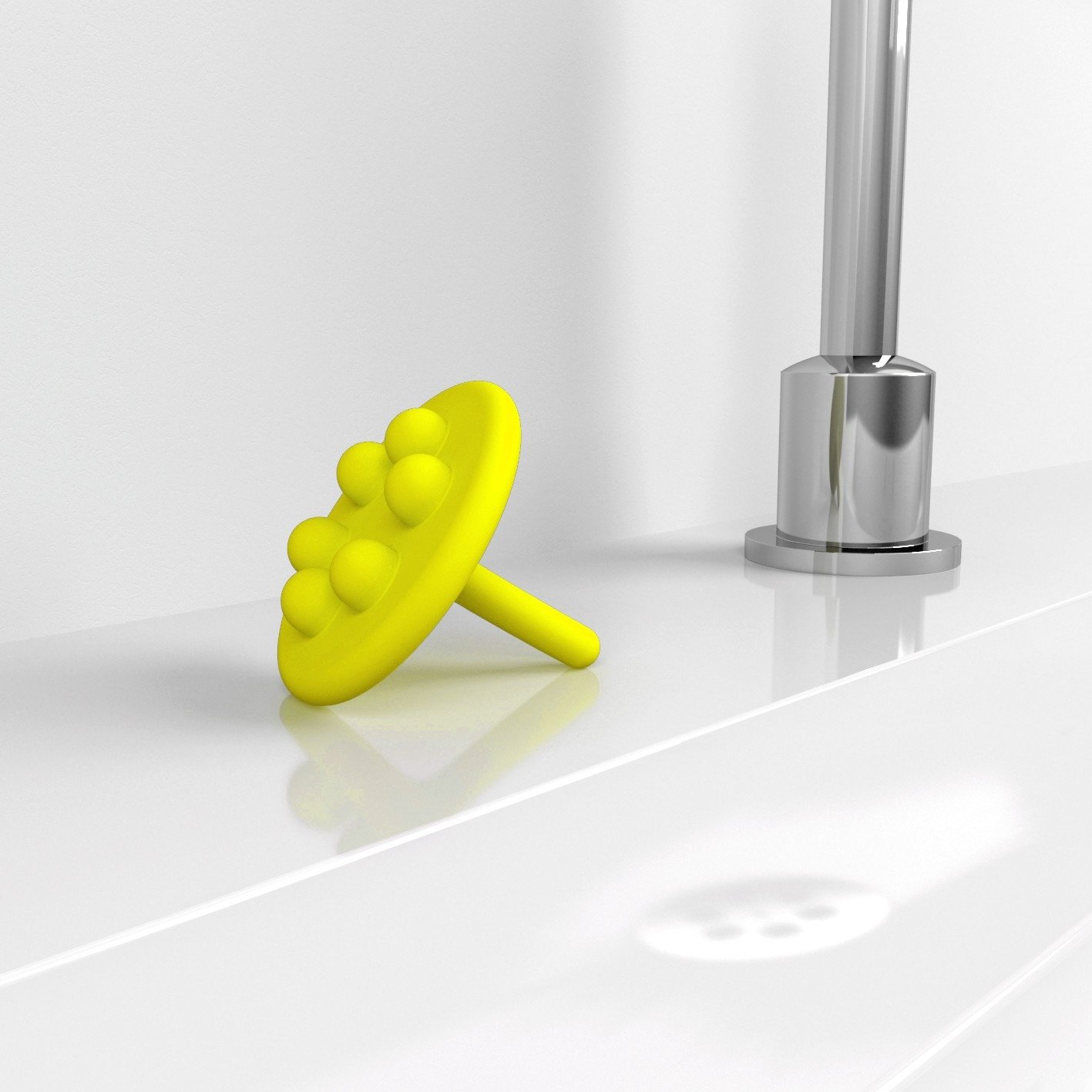 Clou Mini Wash Me Siliconen Waterstop 5x5.5 cm Geel