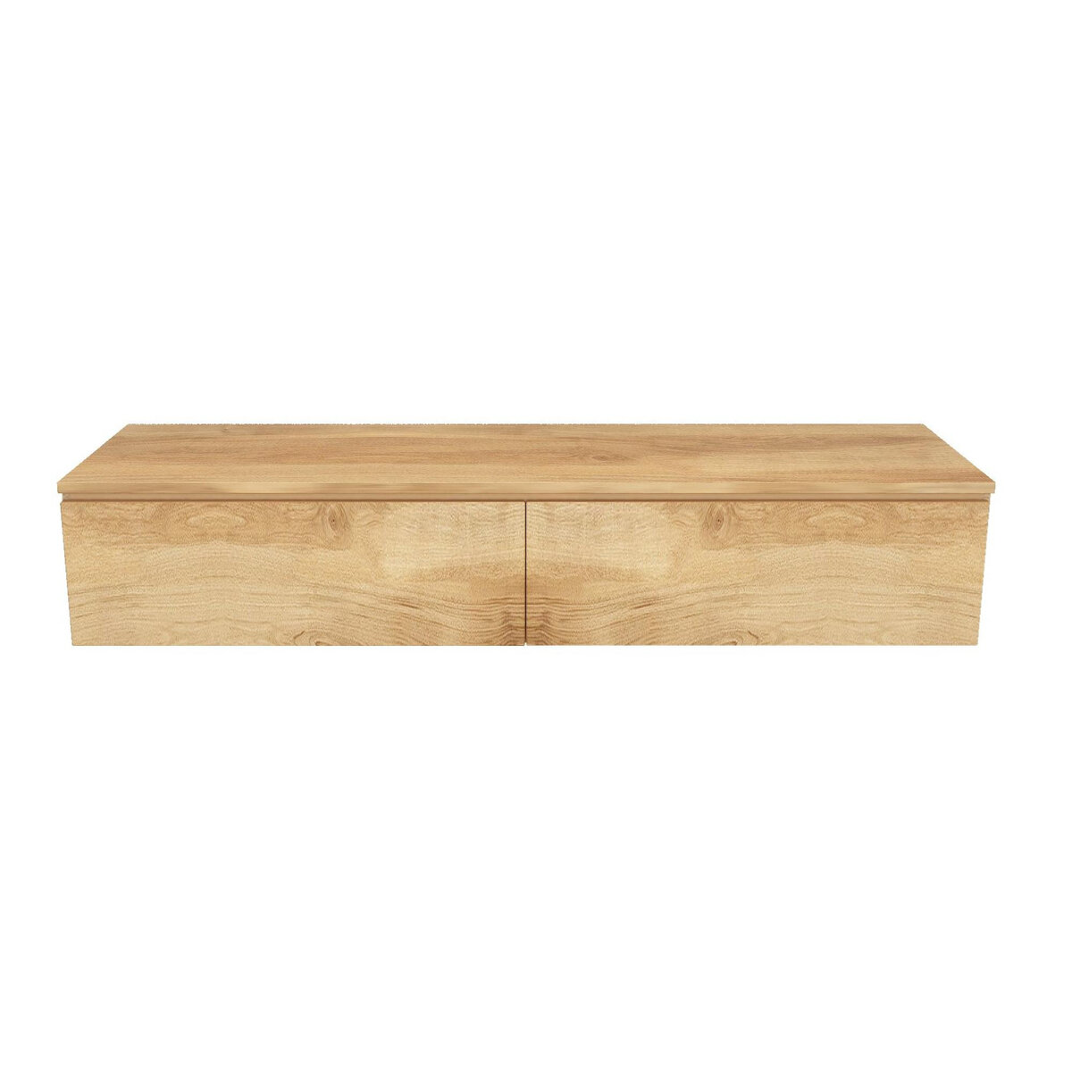 Arcqua Onderkast Living natural oak 140x30 cm 2 lades