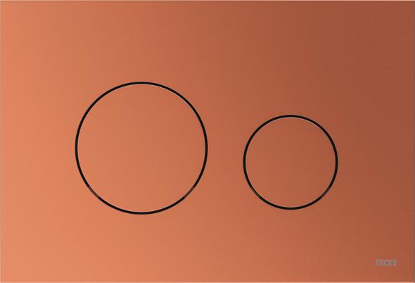 TECEloop WC-bedieningsplaat Van Kunststof Voor Duospoeltechniek Roodbrons Metallic