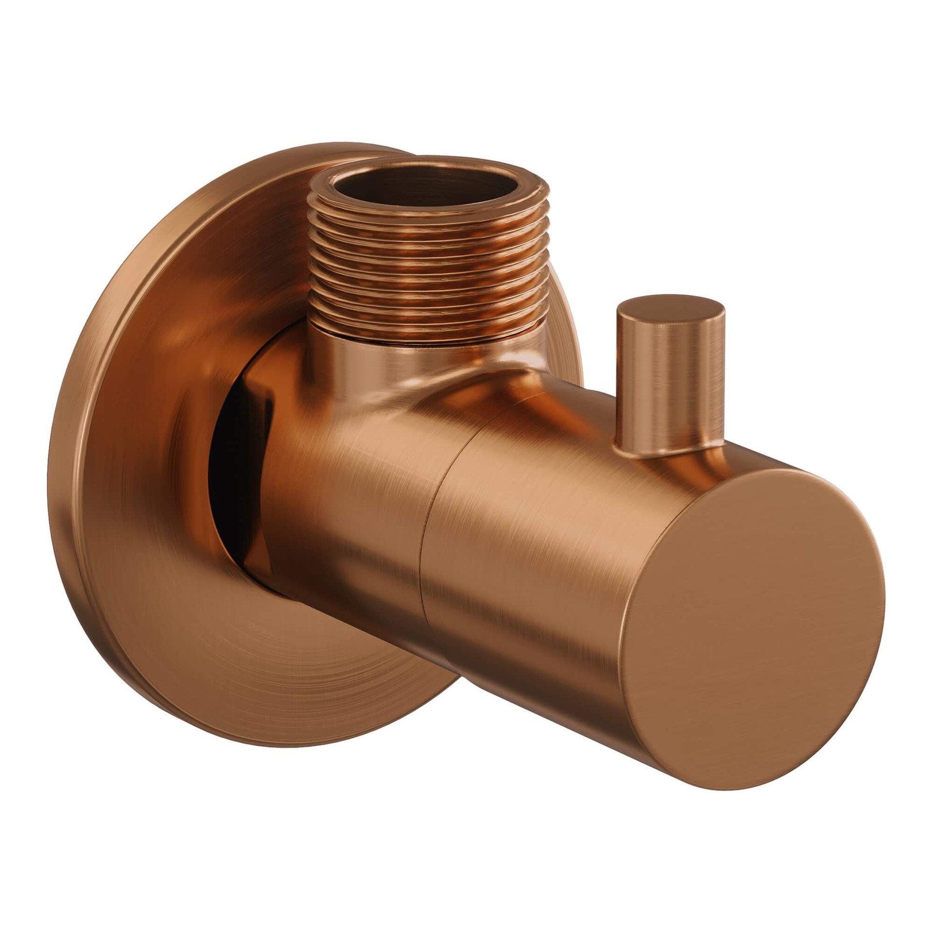 BRAUER Copper Edition hoekstopkraan koper geborsteld PVD