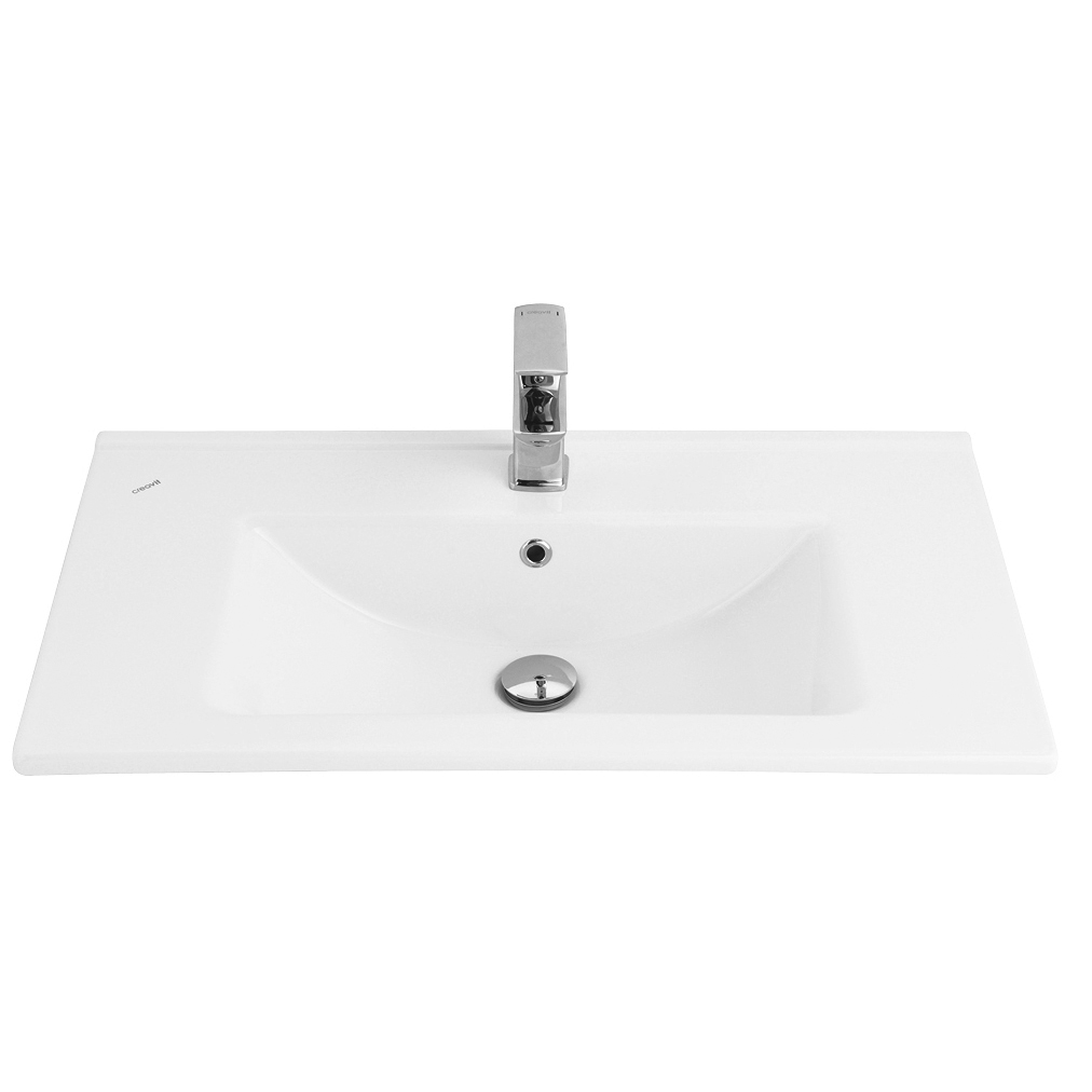 Creavit Keramiek Wastafel Wit 45x80cm