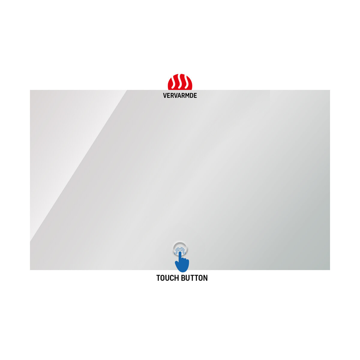 Aloni Ledspiegel Queen 100x60cm Heating