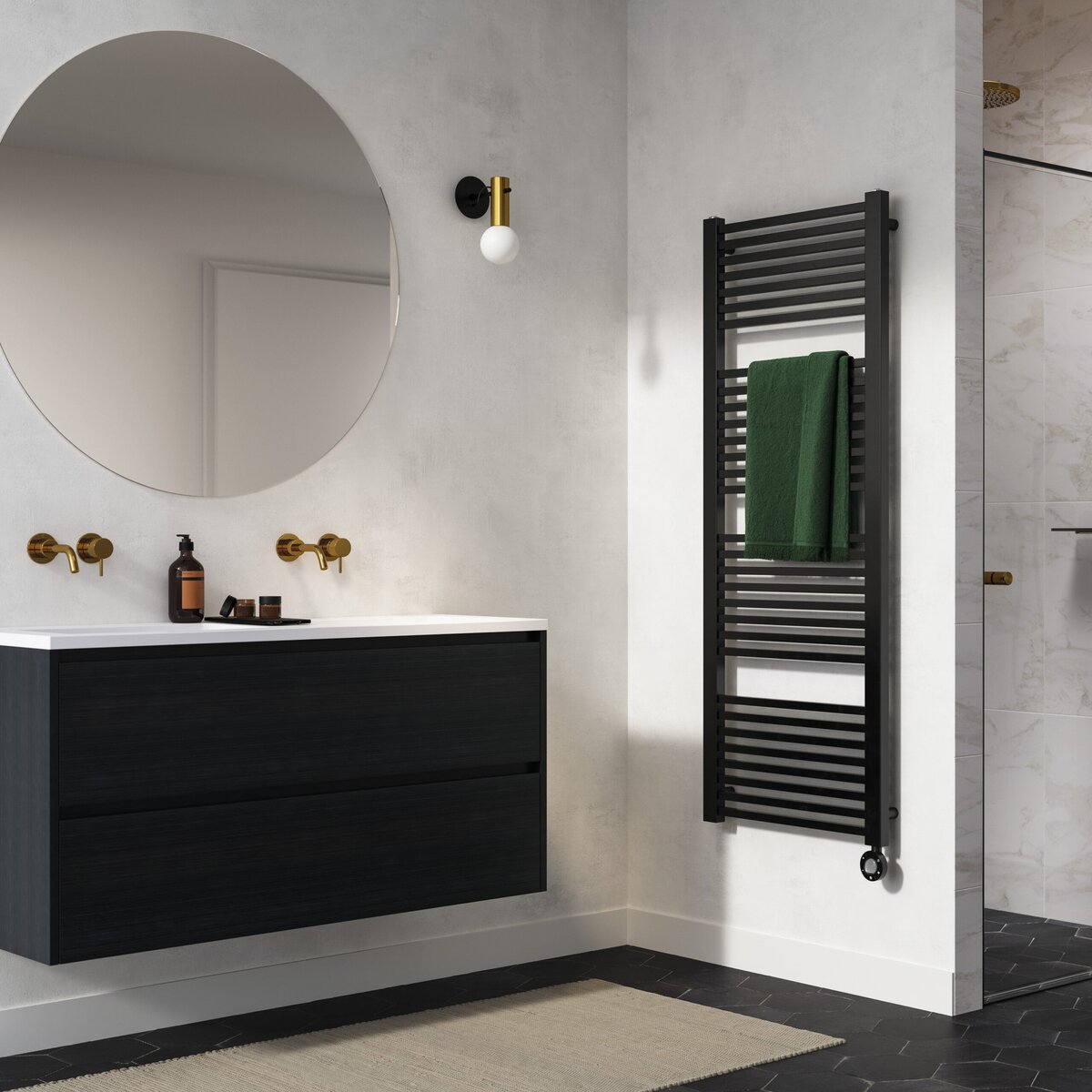 Instamat RIM Elektrische Radiator 50×81,5 cm Zwart 250W