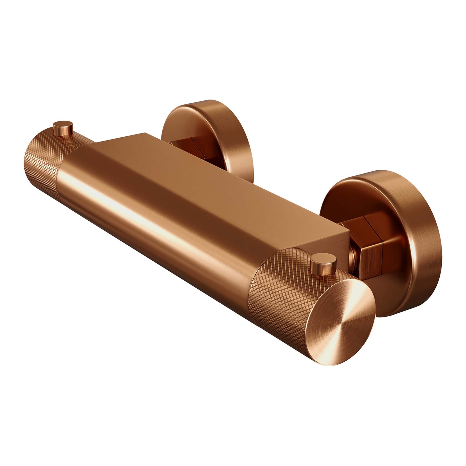BRAUER Copper Carving opbouw douche thermostaatkraan koper geborsteld PVD