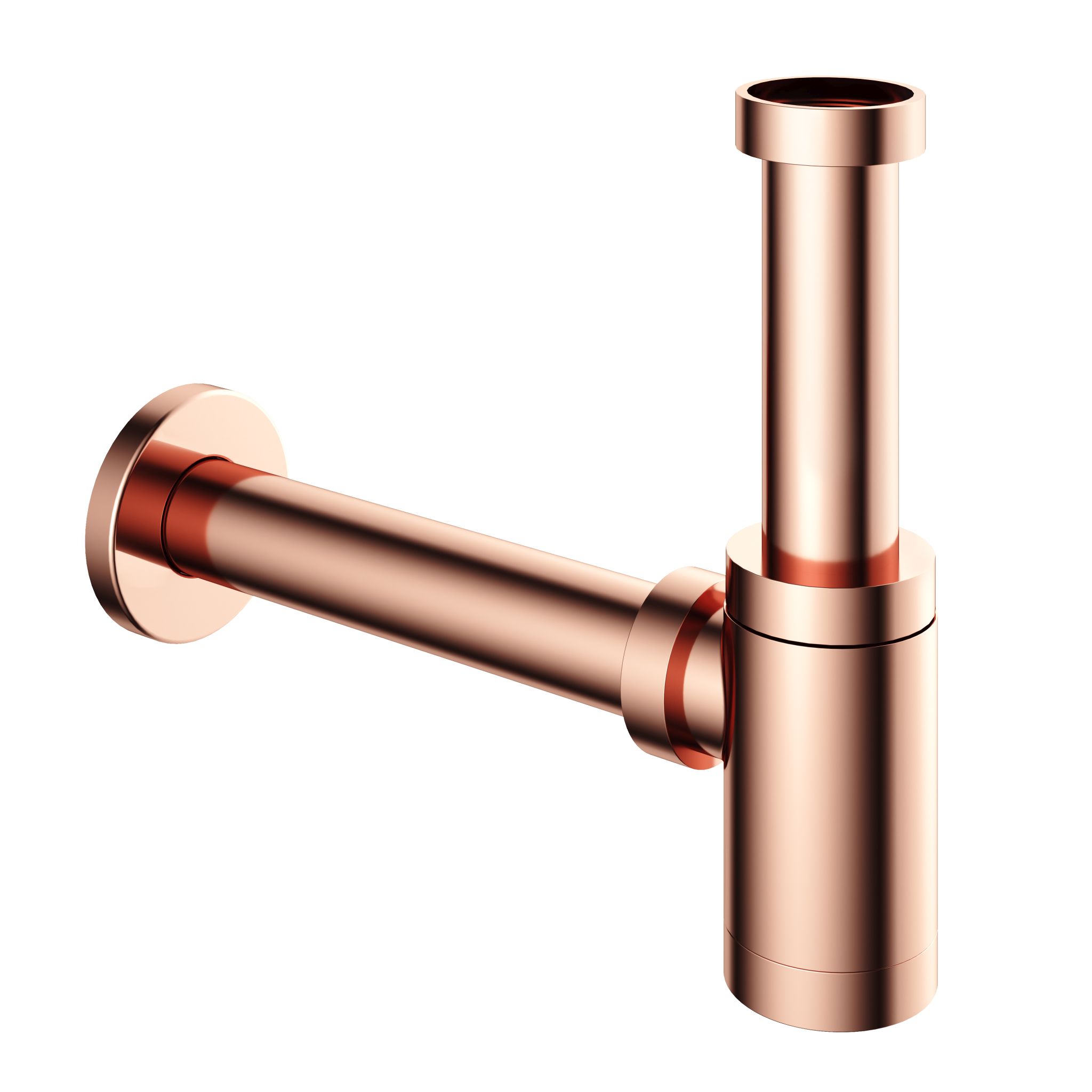 Hotbath Pal Sifon Laag Rond Roze Goud