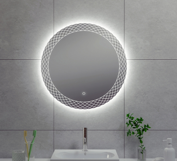 Badkamerspiegel Wiesbaden Deco Rond met LED Verlichting Condensvrij 60 cm (uitlopend)