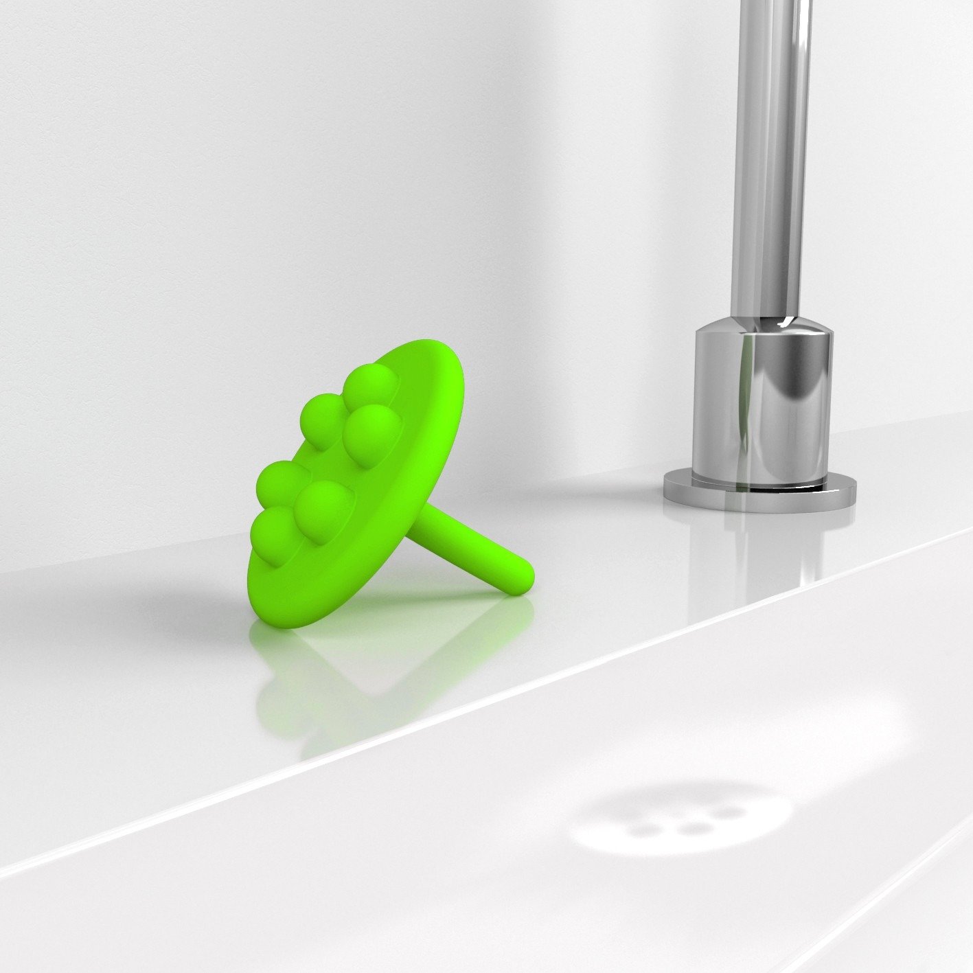 Clou Mini Wash Me Siliconen Waterstop 5x5.5 cm Groen
