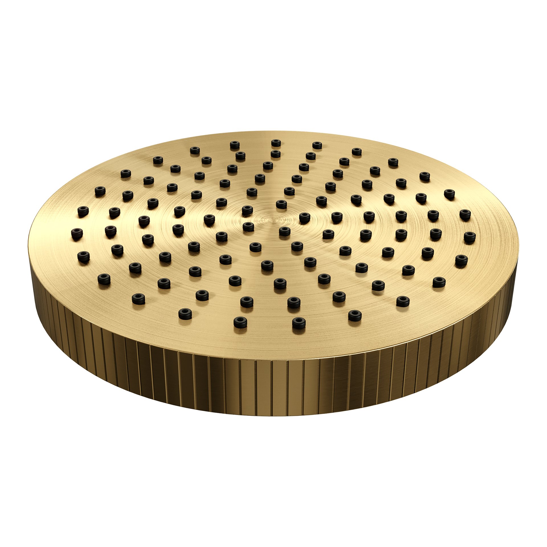 BRAUER Stripe regendouchekop Ø250 goud geborsteld PVD