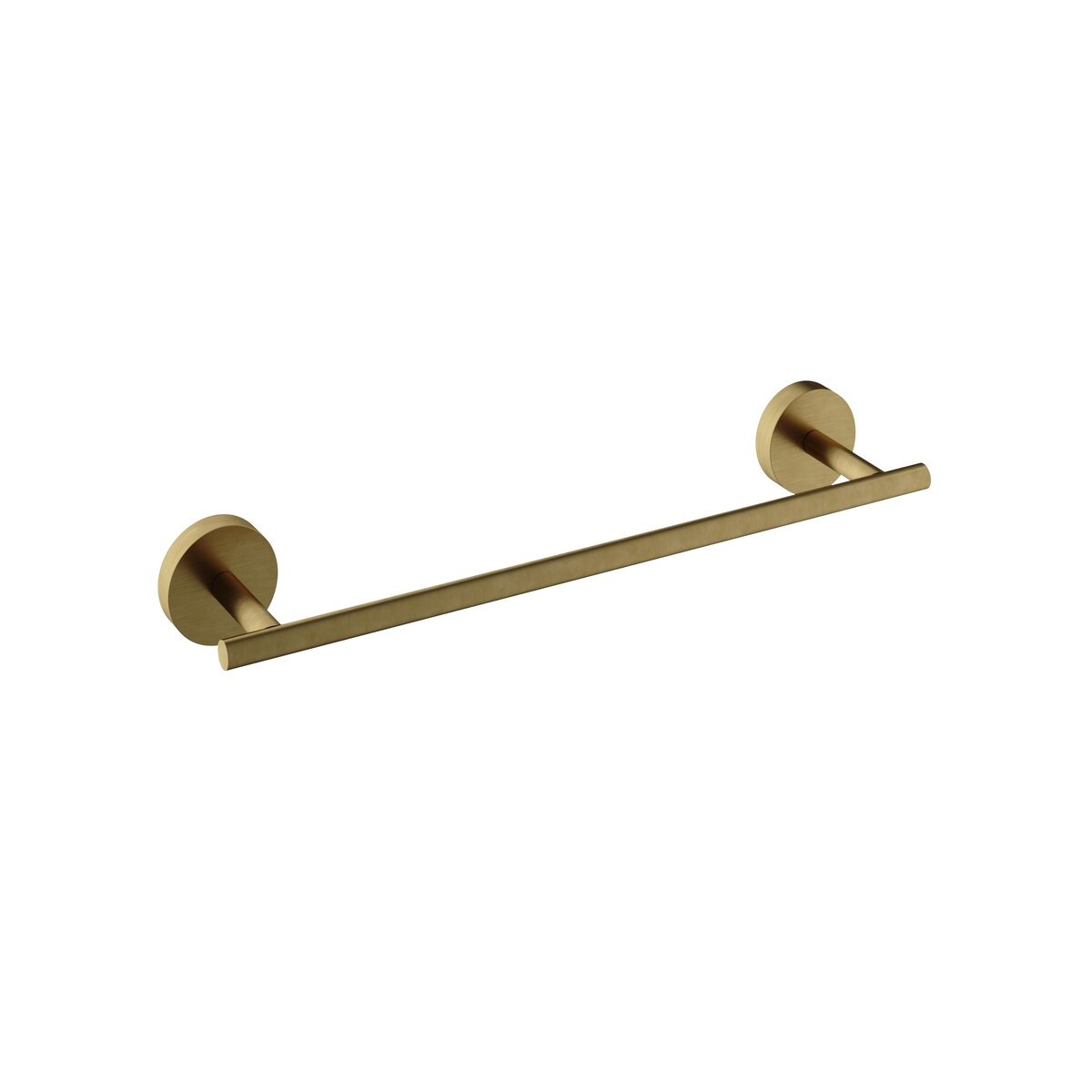 Hotbath Archie Handdoekstang 34cm Geborsteld Messing PVD