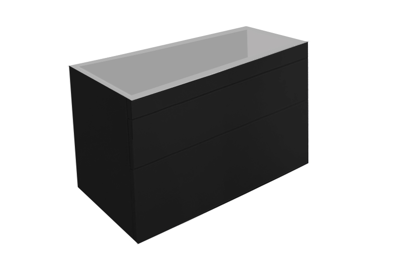 Best-Design Beauty-100-Mat-Zwart Greeploos meubel onderkast (uitlopend)
