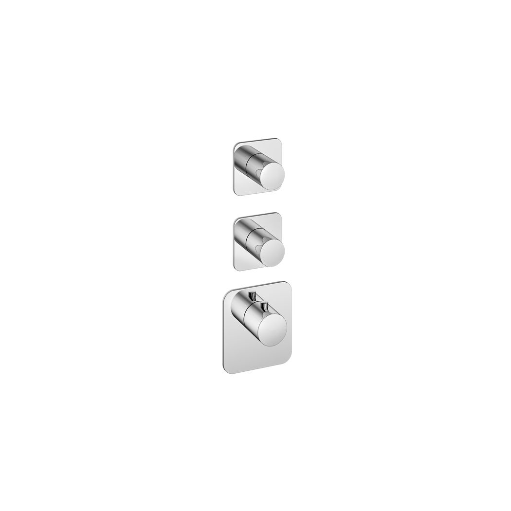Hotbath Gal Afbouwdeel - Highflow Thermostaat Met 2 Stopkranen Chroom