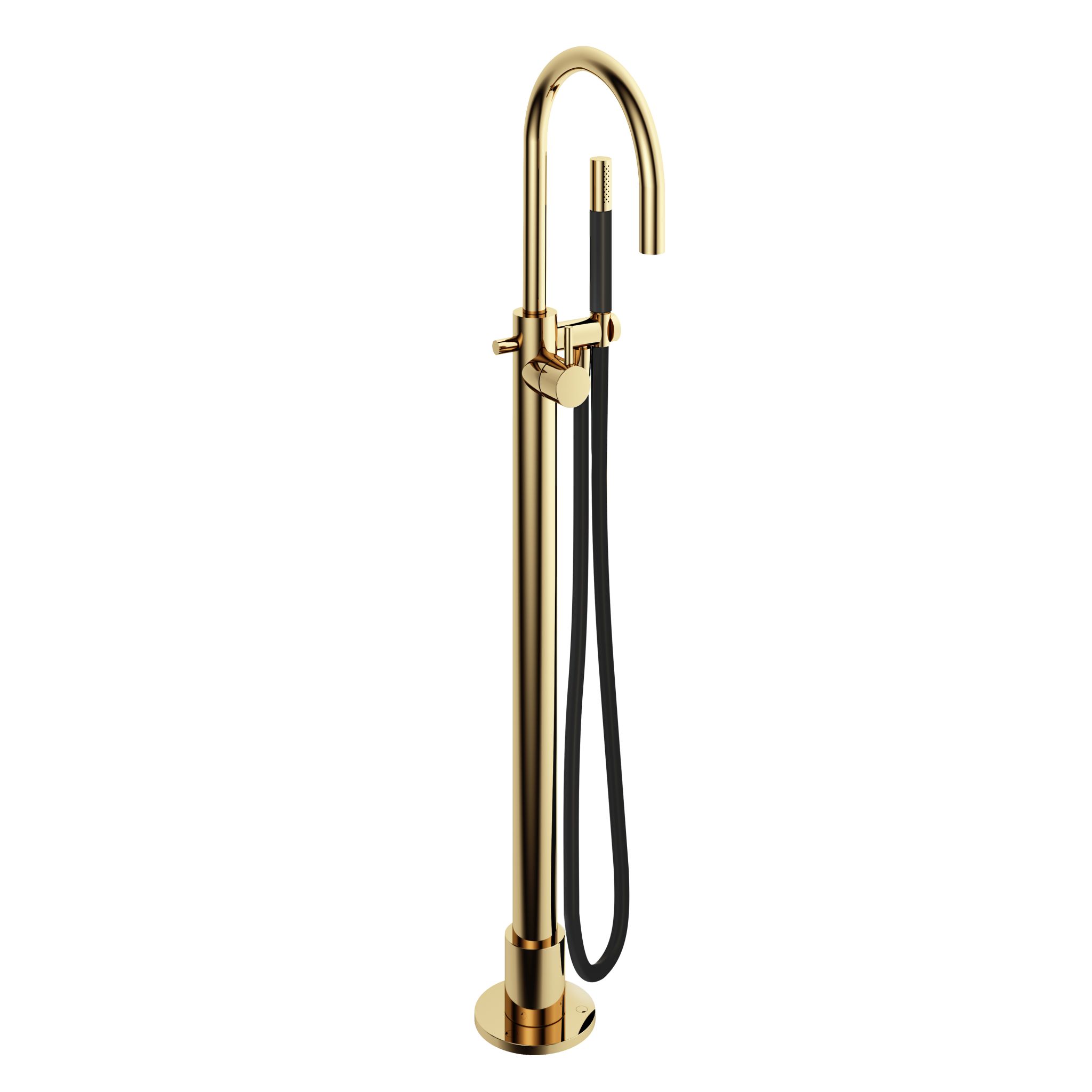 Hotbath Cobber Uitloop zonder rozet 15 cm Gepolijst Messing - Living Colours
