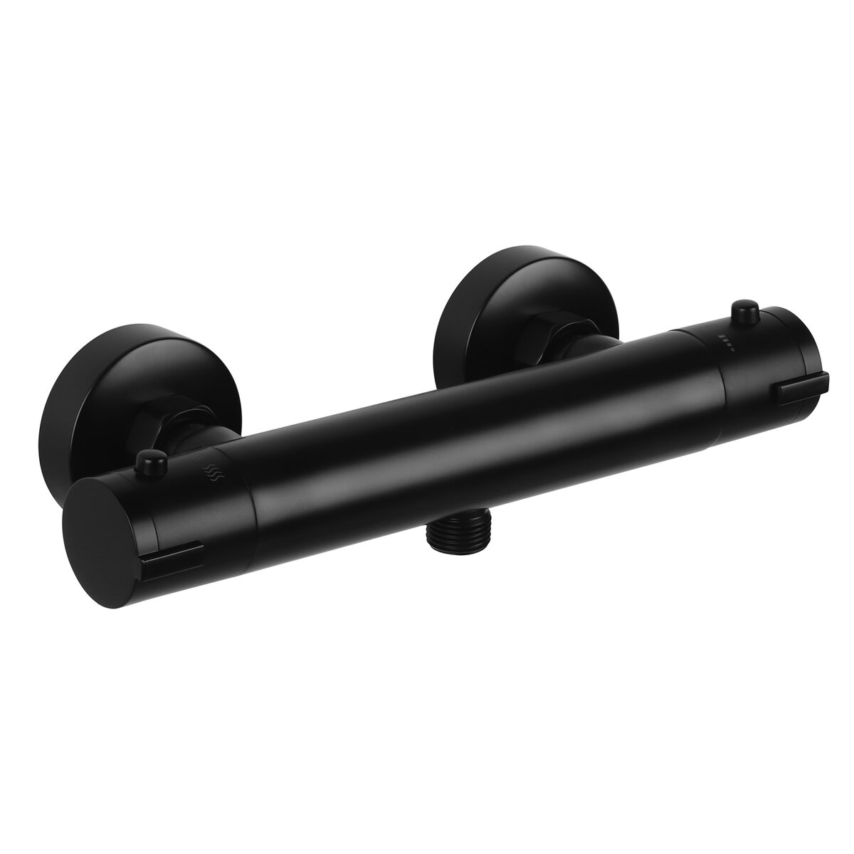 Creavit Aloni Design Thermostatische Douchekraan Mat Zwart