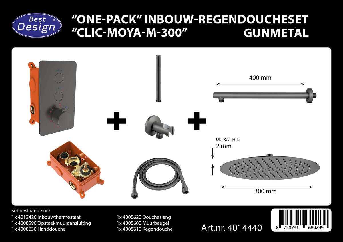 inbouw douchset