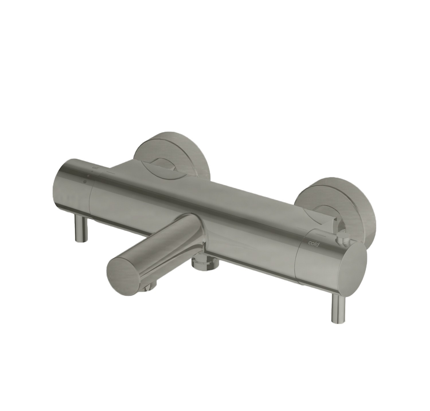 Hotbath Buddy Opbouw Thermostatische Badkraan Geborsteld Nikkel