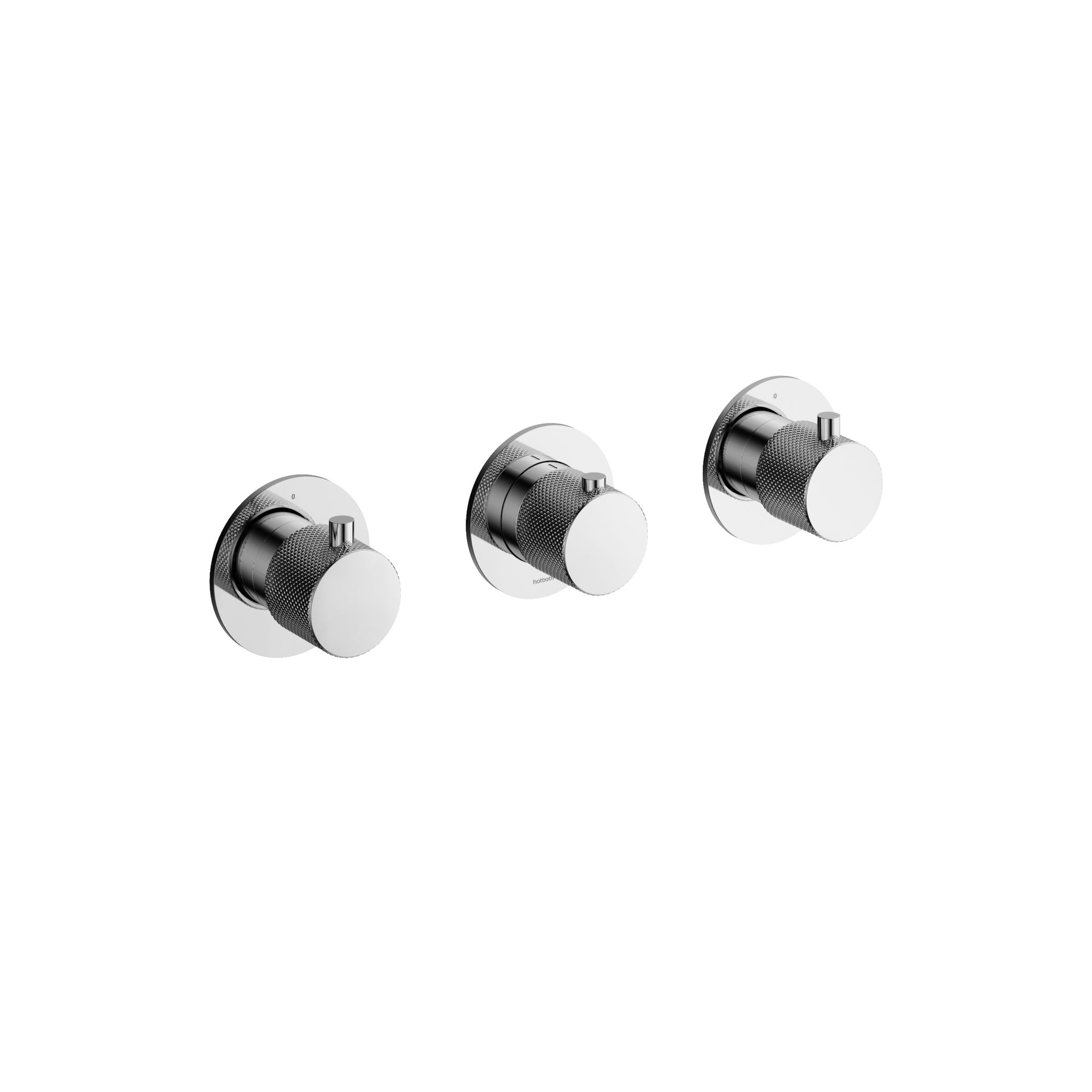 Hotbath Cobber X Afbouwdeel - Inbouw Douchethermostaat Met 2 Stopkranen Chroom