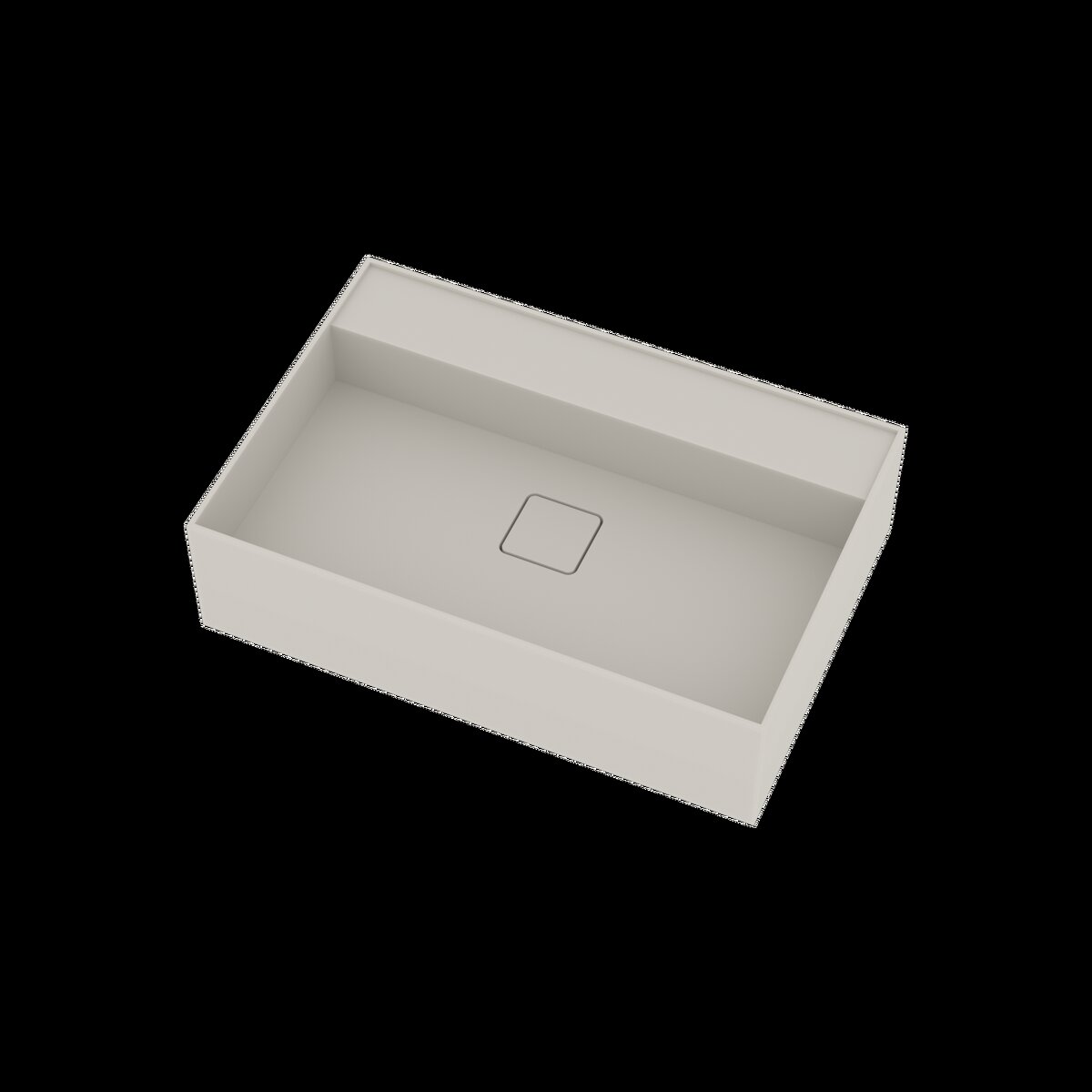 Ideavit Fontein Solidbliss 60x40x16 cm Solid Surface 1 Plateau Mat Wit
