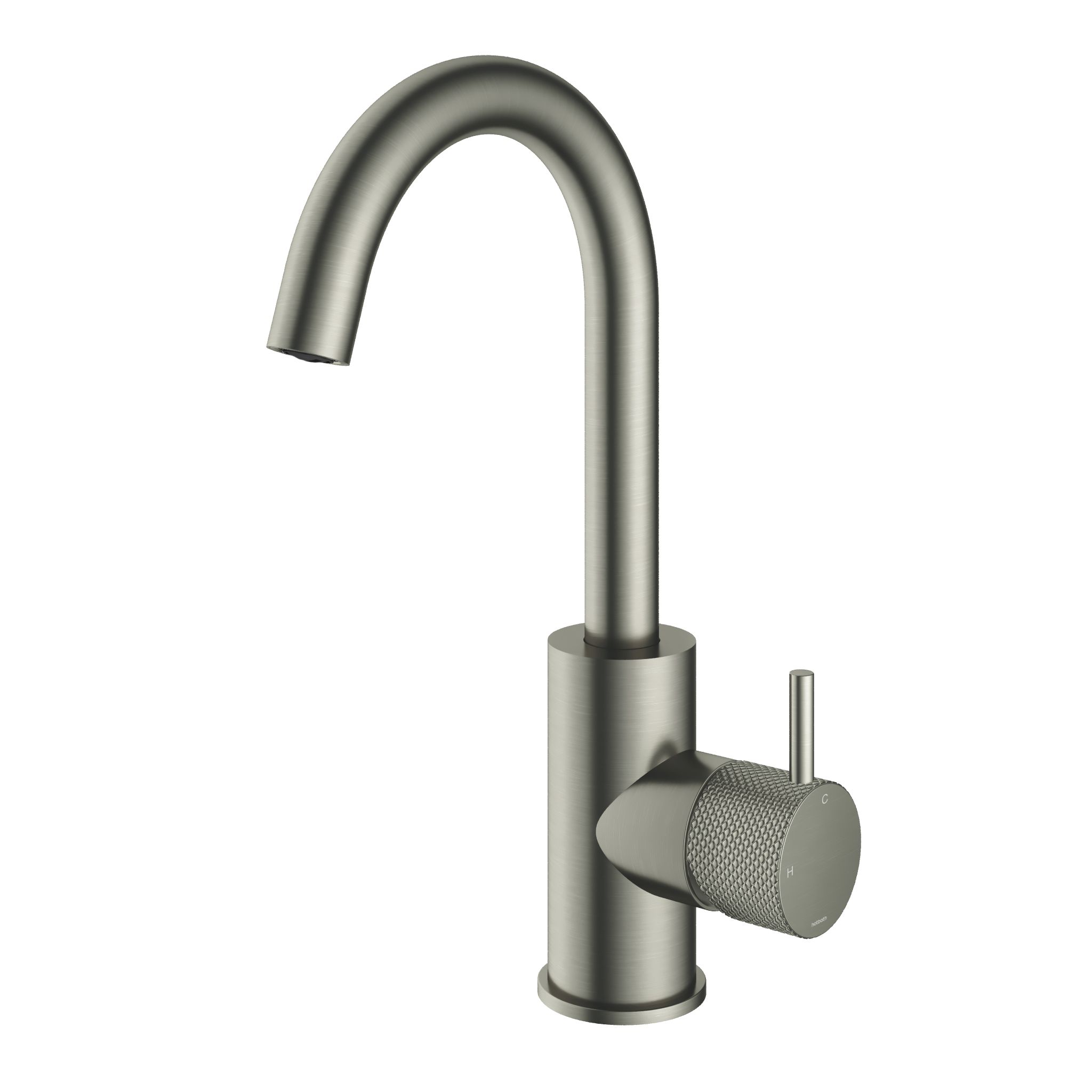 Hotbath Cobber X Opbouw Wastafelmengkraan Met Draaibare Uitloop Geborsteld Nikkel