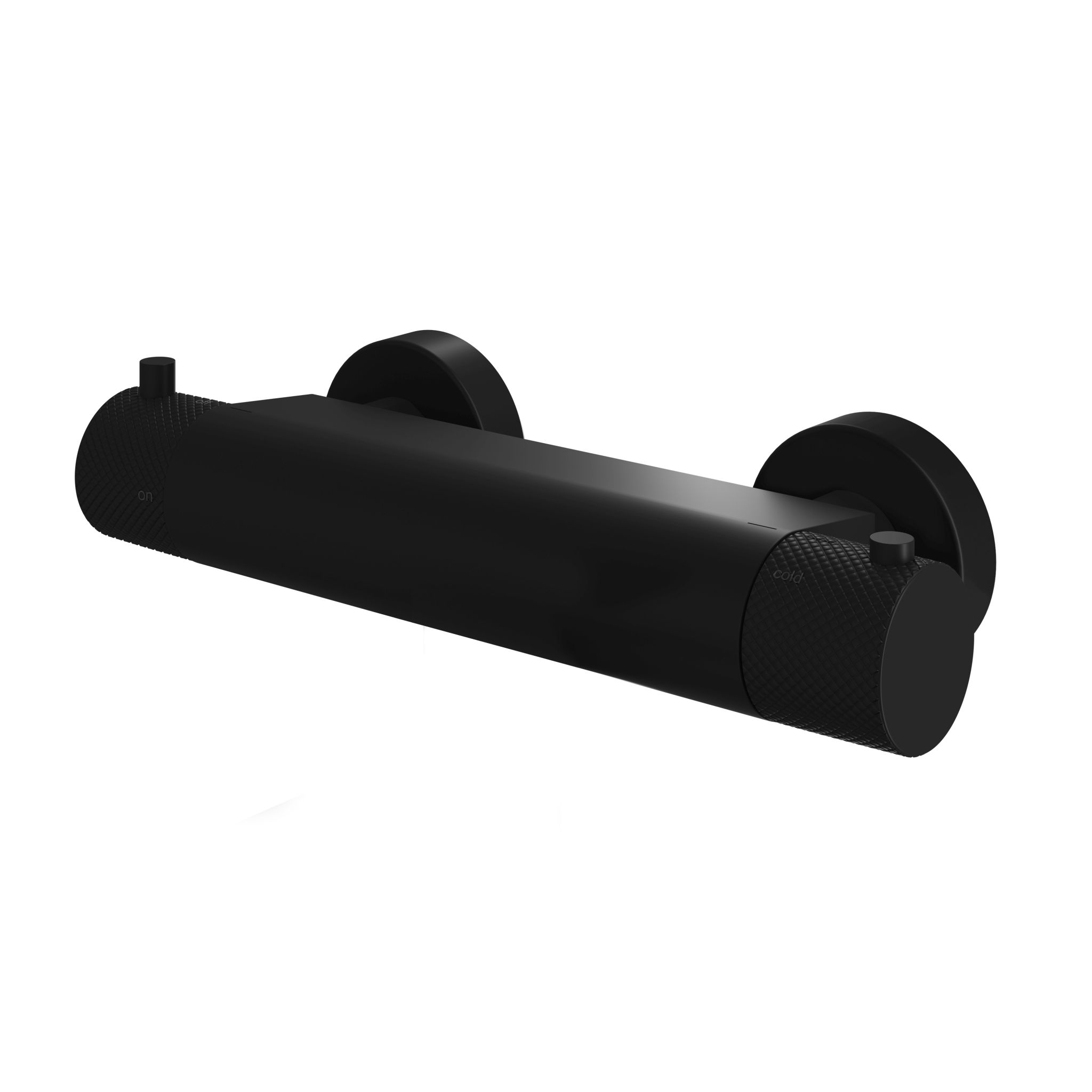 Hotbath Cobber X Afbouwdeel - Inbouw Stopkraan Warm Mat Zwart