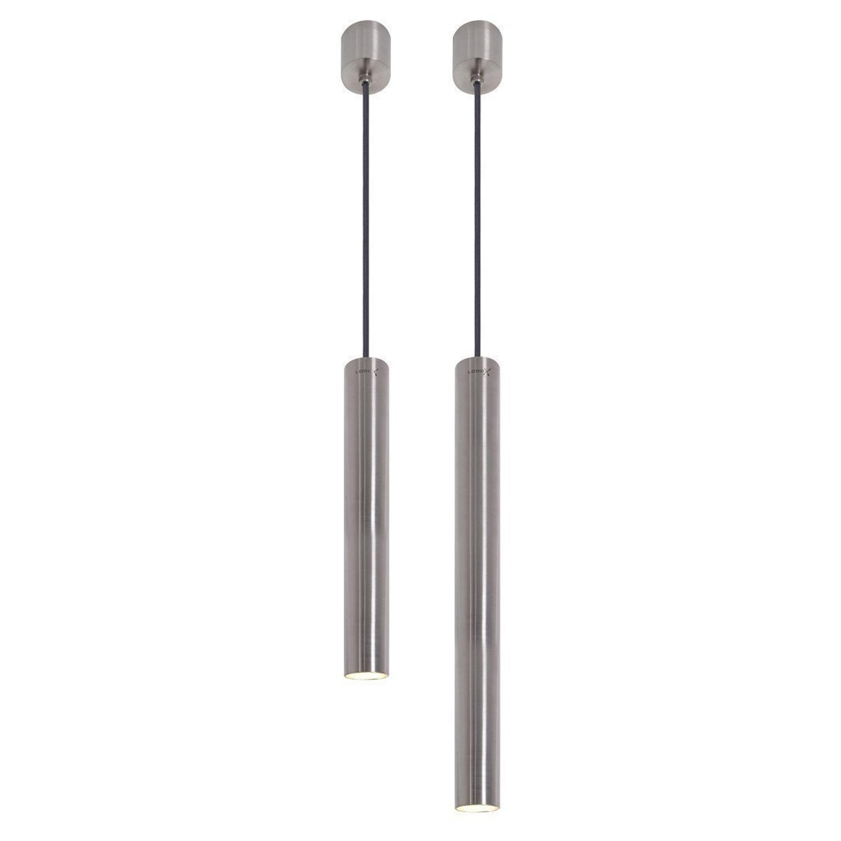 Looox LoooX Light 25 en 40 cm (set), LED, geborsteld rvs