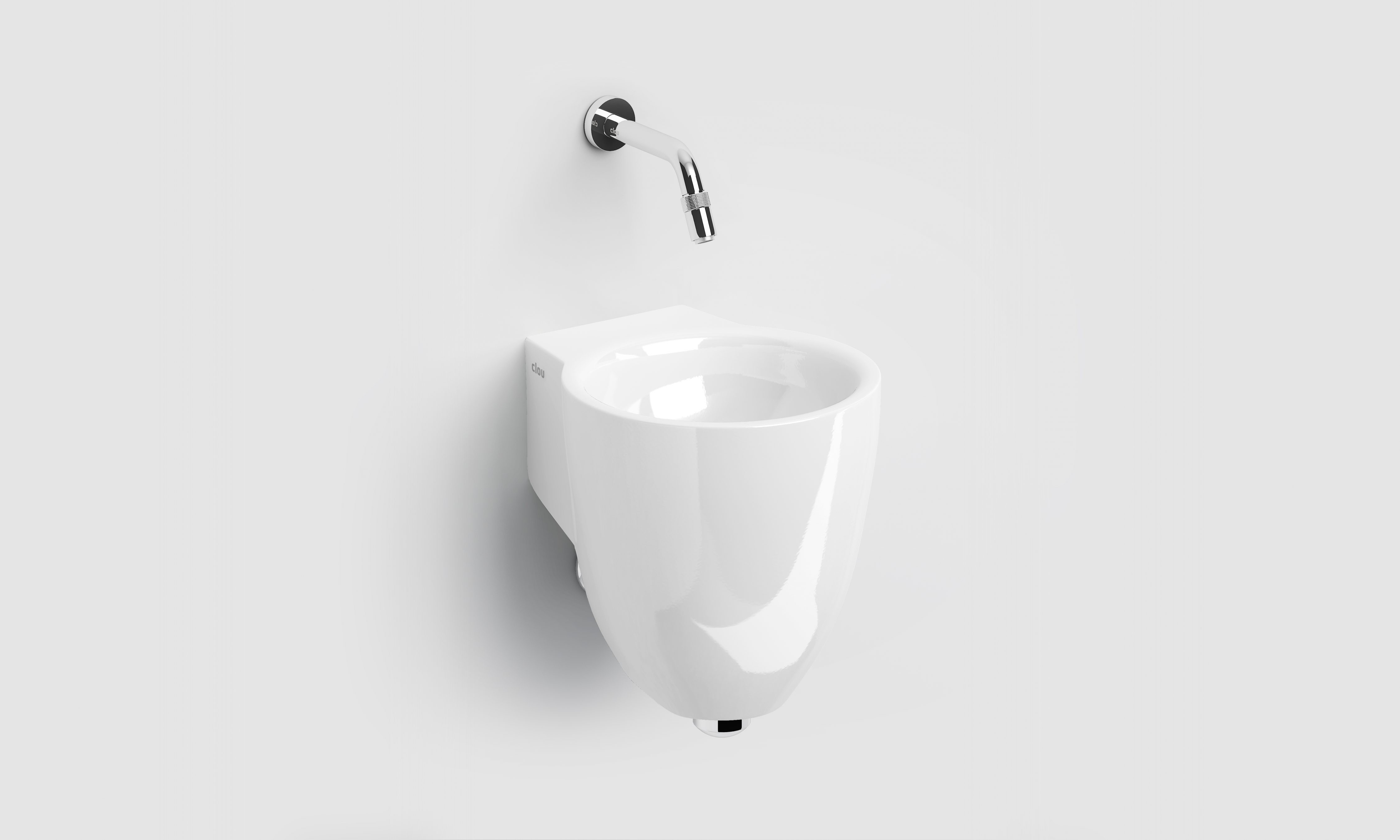 Clou Flush 6 fontein 27x28cm zonder kraangat Keramiek Wit
