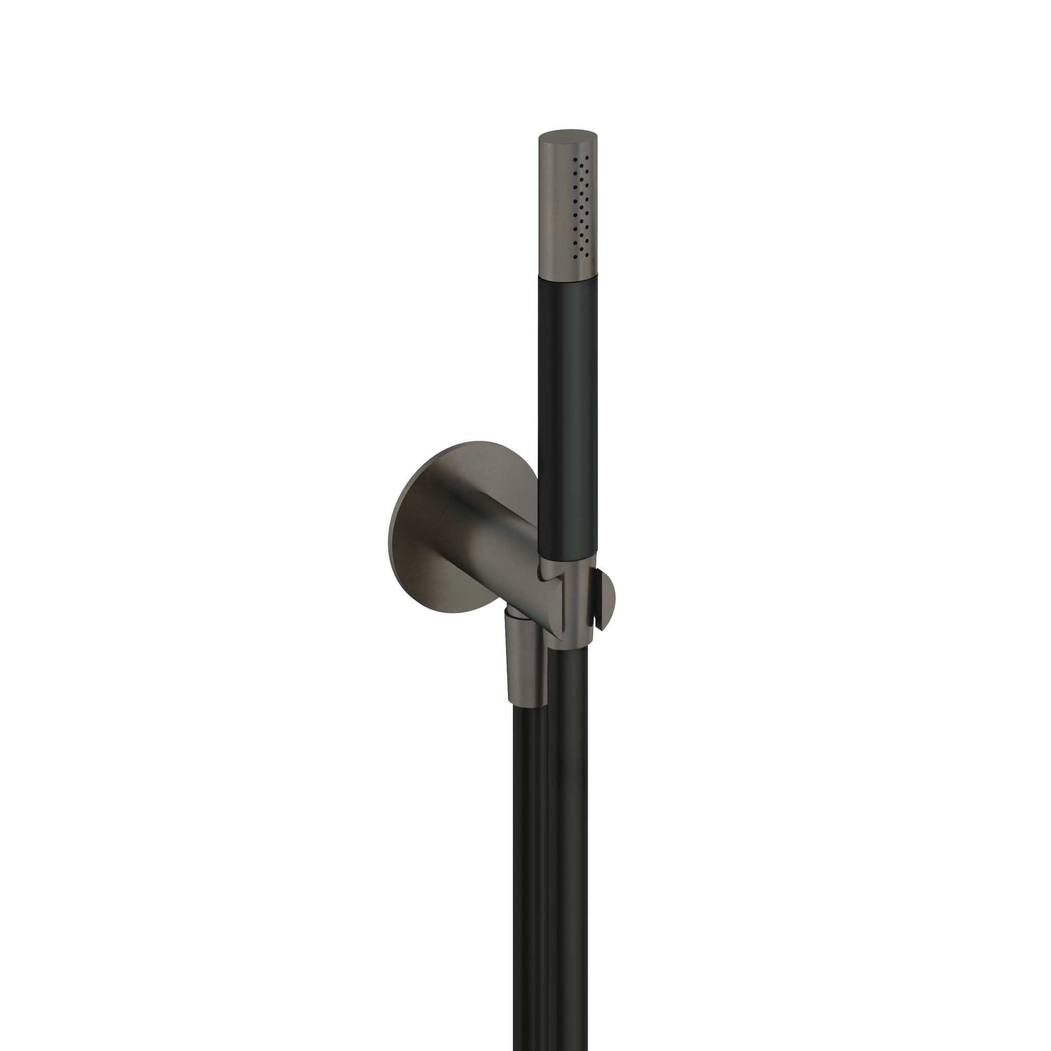 Hotbath Cobber Staafhanddouche Met Wandsteun, Muuruitslaat En Doucheslang 150cm Verouderd Ijzer