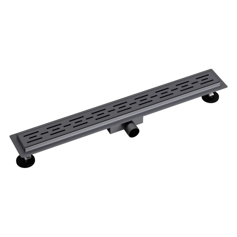 Creavit Aloni Rvs Douchegoot Compleet 60cm Gunmetal Grijs